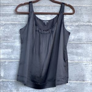 Eileen Fisher 100% Silk Black Sleeveless top (PM)